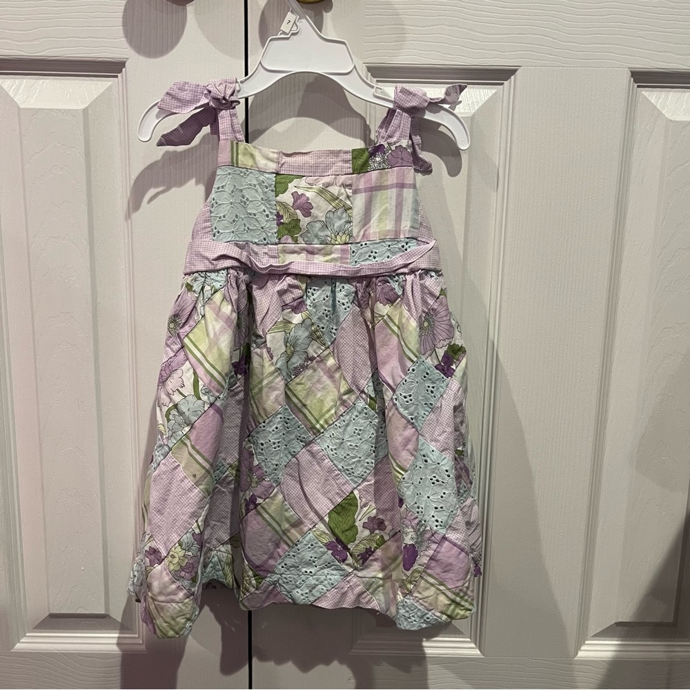 Sz 2T Janie and Jack Floral Patchwork Dress
